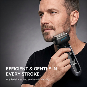 Rasoio Elettrico Professionale Ricaricabile per Uomo, Impermeabile IPX7, Quattro Lame per Viso <span class=keywords><strong>e</strong></span> <span class=keywords><strong>Barba</strong></span>, Uso Domestico <span class=keywords><strong>e</strong></span> da Viaggio - Product Image 4