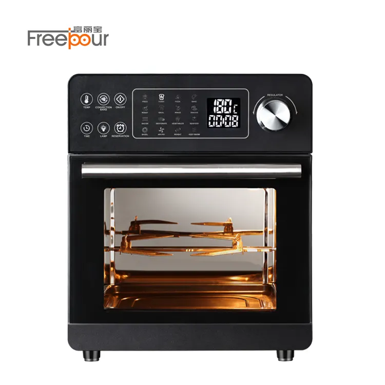 16l Halogeenlucht Friteuse Broodroosteroven Met Digitaal Display, Modeontwerp Broodrooster Oven