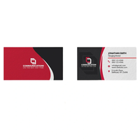 Impression de cartes de visite professionnelles de luxe en papier épais personnalisé, cartes de visite d'entreprise haut de gamme noires avec logo en feuille d'or