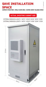 Armoire de serveur, stockage de <span class=keywords><strong>batterie</strong></span> de vélo électrique, métal, intérieur, acier inoxydable, boîtier IP55, fibre, armoire extérieure avec climatisation - Product Image 5