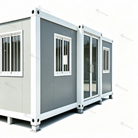 Maison conteneur modulaire extensible, différentes options de couleurs pour une utilisation variée en résidence et en entreprise
