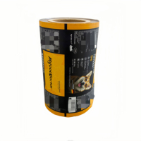 Film d'emballage alimentaire en aluminium imprimé sur mesure, film plastique laminé pour sachets, film d'emballage pour café en poudre, rouleau de film d'emballage