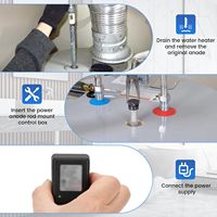 Tige d'anode électrique pour chauffe-eau de 40 à 89 gallons Produit métallique qui élimine les odeurs et réduit la rouille calcaire