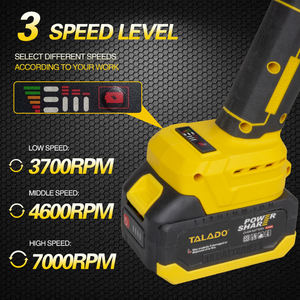 Meuleuse d'angle à moteur sans balais de qualité professionnelle 21V Charge rapide Interrupteur coulissant Parfait pour les soudeurs et les ouvriers en acier - Product Image 3