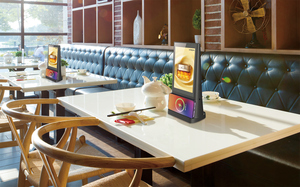 Sáng tạo 8 inch Tabletop quảng cáo Sạc hiển thị <span class=keywords><strong>Player</strong></span> - <span class=keywords><strong>Battery</strong></span> Powered kỹ thuật số biển kiosk - Product Image 4