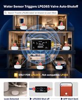 Système de Détection de Fuites d'Eau Intelligent de Qualité Commerciale en Gros avec Contrôle par Application et Surveillance des Fuites en Temps Réel pour Usage Domestique et Bâtiment