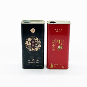 Lata Rectangular de 1.5L para Almacenamiento de Aceite de Oliva, de Hojalata, Grado Alimenticio, con Logotipo Personalizado, Buen Sellado e Impresión Offset - Product Image 1