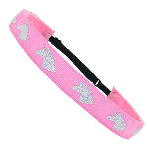 Bandas para <span class=keywords><strong>la</strong></span> Cabeza Ajustables Antideslizantes con Diseño de Unicornio para Niños, Bandas para el Cabello Deportivas para Mujeres, Diadema Elástica Extensible - Product Image 4