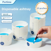 Cendriers jetables portables en gros en vrac avec design anti-sable pour les cadeaux d'entreprise et les faveurs d'événements
