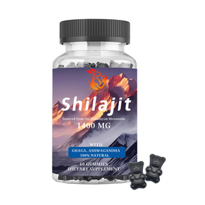 กัมมี่ shilajit พร้อมผลิตภัณฑ์เสริมสมุนไพร Ashwagandha เพื่อสุขภาพการนอนหลับที่ดีต่อสุขภาพ - Product Image 1