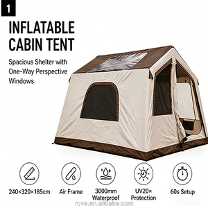 <span class=keywords><strong>Tente</strong></span> de chasse <span class=keywords><strong>gonflable</strong></span> automatique à un clic, imperméable, en Oxford 210D, protection UV, grand espace, 4 saisons, pour le camping en plein air - Product Image 1