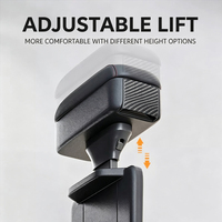 Boîte de rangement d'accoudoir central avant de voiture de luxe avec porte-gobelet, en ABS, hauteur réglable, support de coude, rangement pour fente de siège