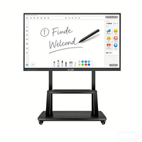 Tableau blanc interactif pour écoles, fabriqué en Chine par Elondisplay, Android OPS, 100 points, 4K, 55 et 65 pouces