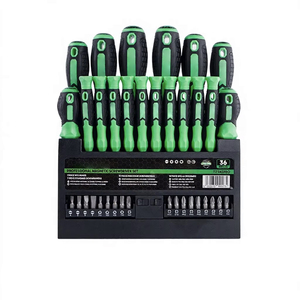 Multi-bit <b>Screwdriver</b> Set 6.35x25mm Industrial Grade Torx Phillips Pozidriv Slotted Bits - Product Image 1