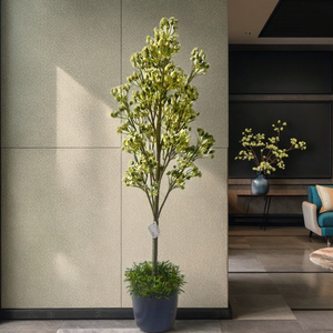 <span class=keywords><strong>Grand</strong></span> <span class=keywords><strong>olivier</strong></span> artificiel décoratif de jardin d'intérieur Plante d'intérieur décorative en plastique en <span class=keywords><strong>pot</strong></span> - Product Image 3