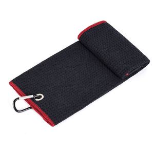 Serviette de golf en microfibre gaufrée de haute qualité, personnalisable, avec aimant et mousqueton, prix usine - Product Image 3