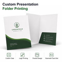 Diseño de Logotipo Personalizado, Impresión de Documentos, Carpetas de Presentación de Papel, Carpetas de Archivo A4 con Bolsillos