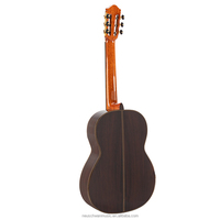 Gitar Klasik Buatan Tangan dengan Lattice Bracing, Fingerboard Terangkat, Profesional untuk Konser, All Solid 39 Inch