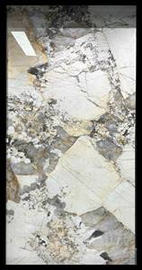 แผ่นหินเผาสีขาวมันวาวขนาดใหญ่ทันสมัยและสง่างามสำหรับตกแต่งบ้าน - Product Image 4