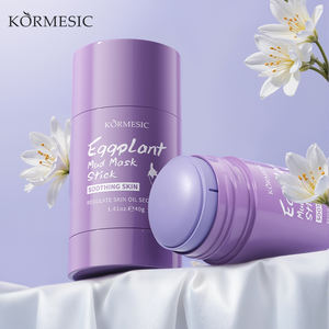 Mascarilla Facial de Berenjena Certificada por Bpom, 40g, Limpieza Profunda, Calmante, Equilibrio de Agua y Aceite en la Piel, Mascarilla de Barro Calmante en Barra - Product Image 1