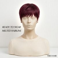 Perruques Bob Courtes Rouge Lisses en Cheveux Humains Brésiliens Double Drawn HD Transparentes avec Dentelle Frontale Complète – Fournisseurs de Perruques Lace Front