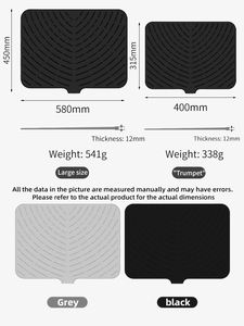 แผ่นรองจานซิลิโคนอเนกประสงค์ ทำความสะอาดง่าย เป็นมิตรกับสิ่งแวดล้อม ทนความร้อน แผ่นรองจานซิลิโคนสำหรับเคาน์เตอร์ครัว - Product Image 2