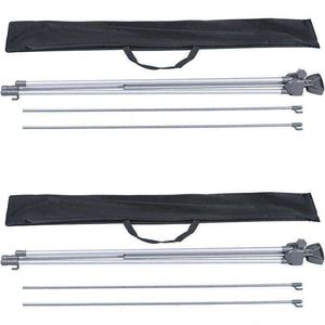 Support publicitaire portable en alliage d'aluminium Rishen Yueyi pour bannière en X, tailles 60x160cm et 80x180cm, réglable en hauteur, impression numérique pour - Product Image 4