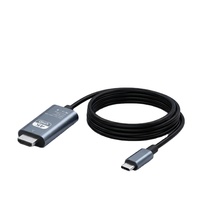 Câble vidéo HDTV TUTI en gros, 2m, 4K 60Hz, gaine PVC, mâle-mâle, Type C vers HDTV pour téléviseur, avec boîte couleur