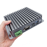 Fanless Computer J1900 4G 5G Sim Kaart Slot 2 Mini Pcie Rj45 Lan Kleine Rj45 Com Gpio Industriële Mini Pc