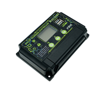 Contrôleur de charge solaire ASCEND, entrée max. 50V, USB 5V/2A, PWM automatique 12V/24V 10A/20A/30A pour batteries au plomb-acide et au lithium