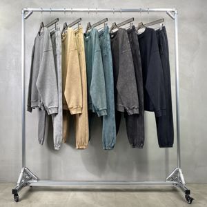 Tt OEM Tùy Chỉnh Puff In Ấn Hoodie & Áo Thiết Lập Quá Khổ Tracksuit Người Đàn Ông Của Phụ Nữ Mùa Đông 2024 Hai Mảnh Bộ Tracksuit Số Lượng Lớn - Product Image 4