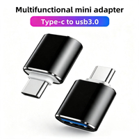 Adaptateur USB 3.0 Type-C vers USB, convertisseur OTG haute vitesse 5 Gbps avec connecteurs Type-C mâle et USB femelle