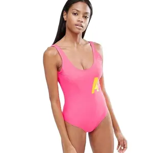 KY 도매 뜨거운 새로운 제품 란제리 섹시한 뜨거운 높은 허리 깊은 플 런지 원피스 여자 수영복 사용자 정의 수영복