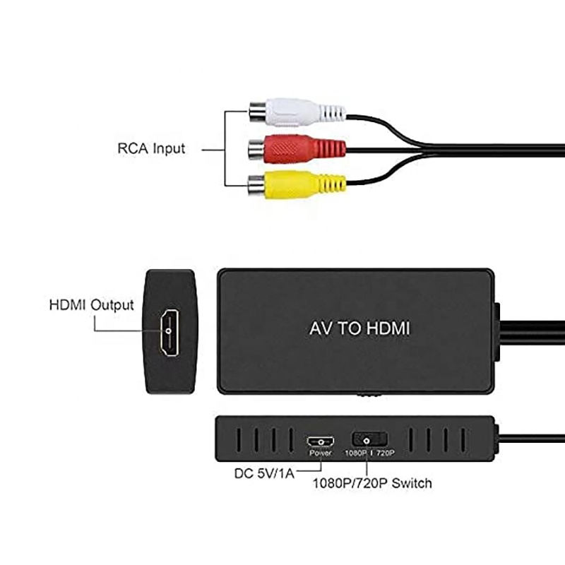 Duttek Cavo Splitter RCA, 3 Maschio a 6 Femmina Spina Y Prolunga Audio