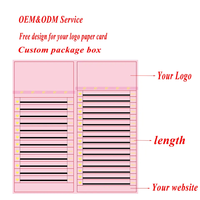 Private Label Lash Tray Fournitures Volume Soie Mat Noir Foncé Extension de Cils Individuels En Gros Cachemire Extension de Cils