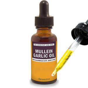 OEM Vegan Non-gm et sans Gluten supplément Mullein ail aux herbes huile d'<span class=keywords><strong>oreille</strong></span> Mullein ail gouttes pour <span class=keywords><strong>oreille</strong></span> - Product Image 1