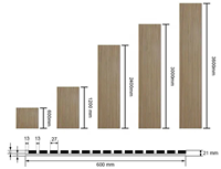 Panneaux acoustiques en MDF et fibre de polyester au design moderne, écologiques, NRC 80%, motif concave-convexe pour hôtels, écoles, salles de conférence