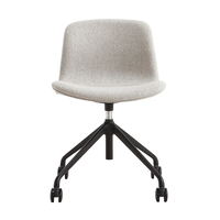Chaise de bureau de direction ergonomique en tissu avec hauteur réglable pour atelier et bureau