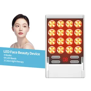 Dispositivo para el cuidado de la piel con fotones LED para uso doméstico, terapia de belleza facial con luz LED, terapia de luz roja pequeña