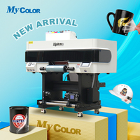 Impresora UV Digital A2 A3 de la mejor calidad, 30cm, 3 cabezales, rollo a rollo, DTF pegatina, impresora UV I1600, etiqueta de cristal, madera acrílica