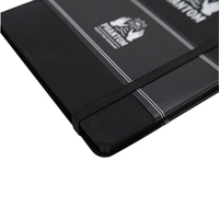 Agenda-planificateur personnalisé avec logo, couverture rigide en tissu noir A5, avec bande élastique