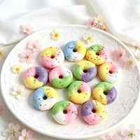 Jouet Squishy Donut Croustillant Ultra Doux en Cire Faite à la Main, Balle Anti-Stress à Effet Éclatant, Jouet Sensoriel de Décompression Donut