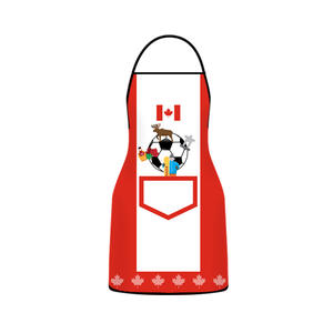 Tablier de football personnalisé en polyester 100% imperméable et lavable avec impression de drapeaux nationaux pour les fans de football - Product Image 6