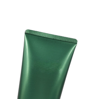 Tube cosmétique 30ml 50ml 100ml 200ml 300ml, tube en plastique 30mm 40mm 50mm avec bouchon à clapet argenté, vert foncé nacré, logo personnalisé
