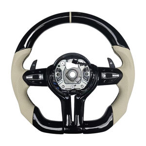 Produits populaires, cuir noir piano pour volant de voiture BMW Série 3, Série 5, F10, F20, F30, F90, F01, F02 - Product Image 1