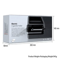 WoWo Tech Haute Qualité Portable Automatique Électrique Cigarette Roller Noir Rechargeable Tabac Machine à Rouler