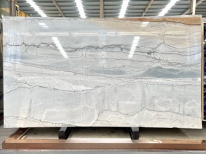 Losas de Cuarcita Natural Union Stone Infinity Opus Blancas Pulimentadas, Diseño de Pared Interior Moderno y Lujoso para Baño, Villa, Comedor - Product Image 3