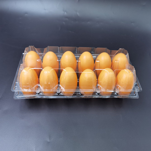 PET Vỉ Nhựa Gấp Trứng Lưu Trữ Khay Đóng Gói Vỏ Sò Container Cho Trứng - Product Image 3