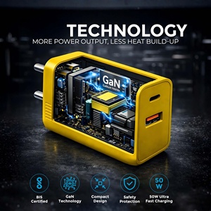 Dual USB Dual PD Charger 120W for Europe America UK with Protection - Product Image 3