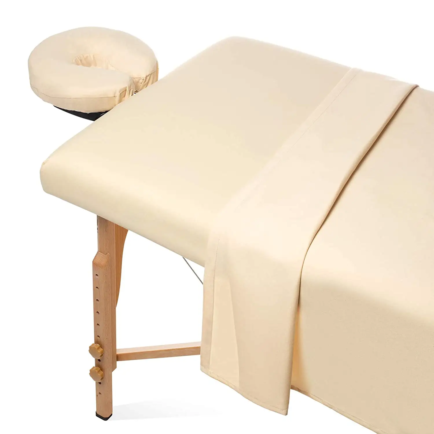 Massagem Facial Bed Cover Inclui lençóis planos e equipados com tampa de descanso facial 3 peças de microfibra Massage Table Sheet Set